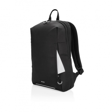 Logotrade promotional product picture of: Swiss Peak AWARE™ RFID and USB A laptop backpack