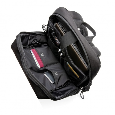 Logotrade advertising product picture of: Swiss Peak AWARE™ RFID and USB A laptop backpack