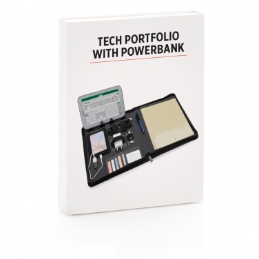 Logo trade promotional items picture of: Tech portfolio with powerbank