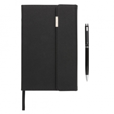 Logotrade corporate gift image of: Swiss Peak deluxe A5 notebook and pen set