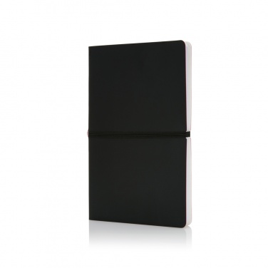 Logo trade corporate gifts image of: Deluxe softcover A5 notebook