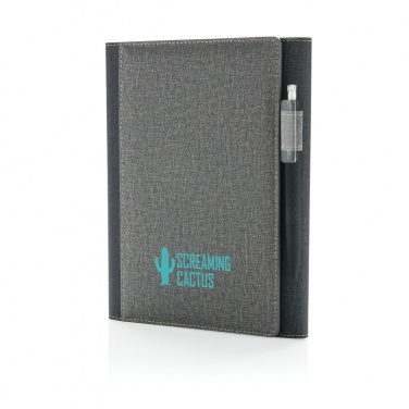 Logo trade promotional giveaway photo of: A5 Deluxe design notebook cover