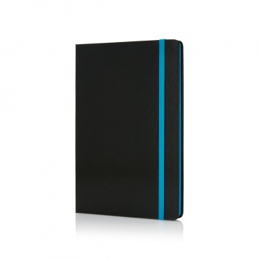 Logotrade corporate gift picture of: Deluxe hardcover A5 notebook with coloured side