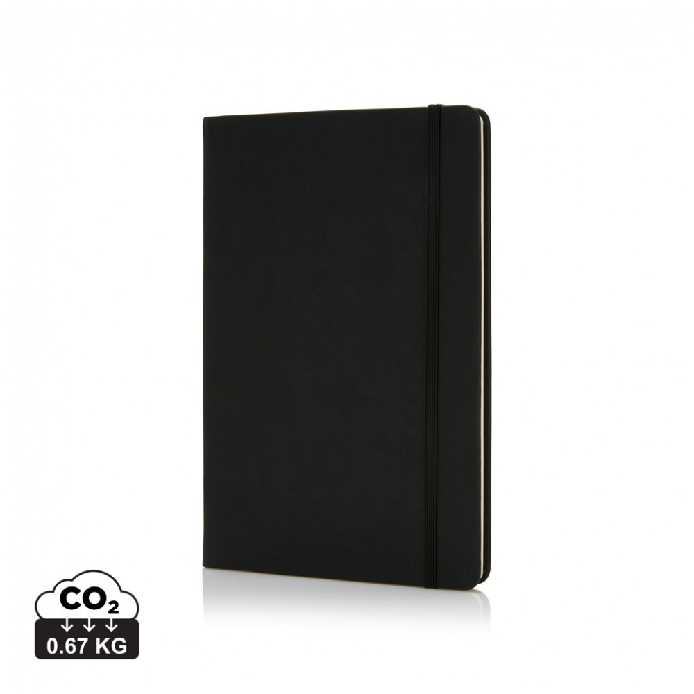 Logo trade promotional products picture of: Deluxe hardcover PU A5 notebook