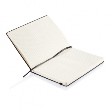 Logo trade corporate gifts image of: Deluxe hardcover PU A5 notebook