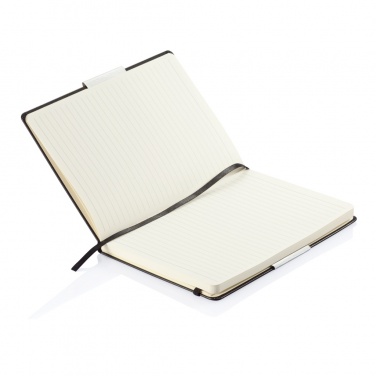 Logo trade advertising products picture of: Deluxe hardcover A5 notebook