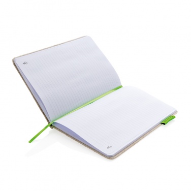 Logotrade promotional merchandise picture of: A5 jute notebook