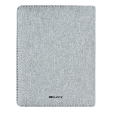 Logo trade promotional merchandise picture of: Air 5W wireless charging notebook with 5000mAh powerbank