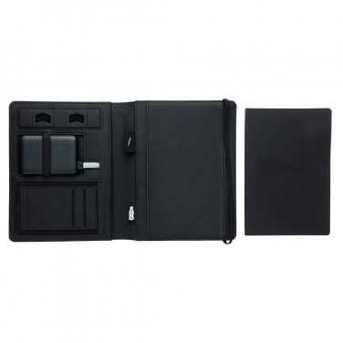 Logotrade promotional products photo of: Air 5W wireless charging notebook with 5000mAh powerbank