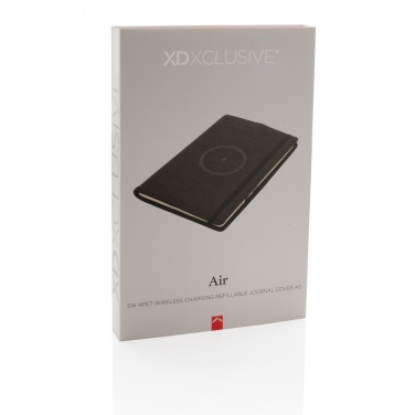 Logotrade promotional giveaway image of: Air 5W wireless charging refillable journal cover A5