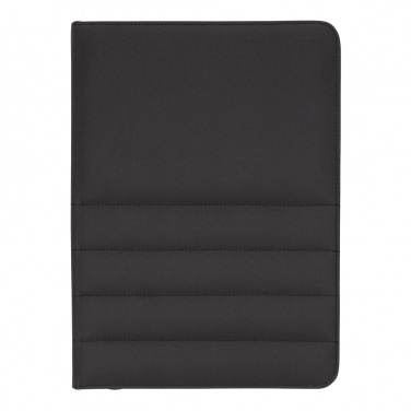 Logo trade promotional products image of: Impact AWARE™ RPET A4 portfolio with zipper