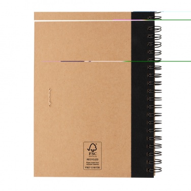 Logotrade promotional giveaway picture of: Kraft spiral notebook with pen