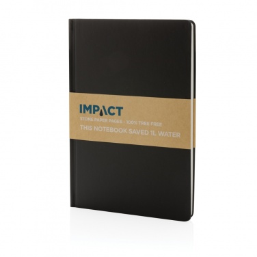 Logo trade promotional items image of: A5 Impact stone paper hardcover notebook
