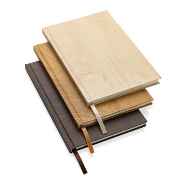 Logo trade corporate gifts picture of: Kavana wood print A5 notebook
