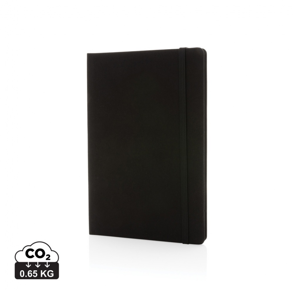 Logo trade promotional items picture of: GRS certified RPET A5 notebook