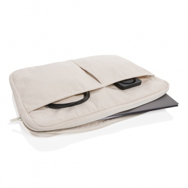 Logotrade corporate gift image of: Laluka AWARE™ recycled cotton 15.6 inch laptop sleeve
