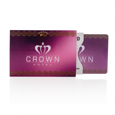 Logotrade promotional item image of: Anti-skimming RFID shield card with active jamming chip