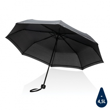 Logo trade advertising products image of: 20.5"Impact AWARE™ RPET 190T pongee mini reflective umbrella