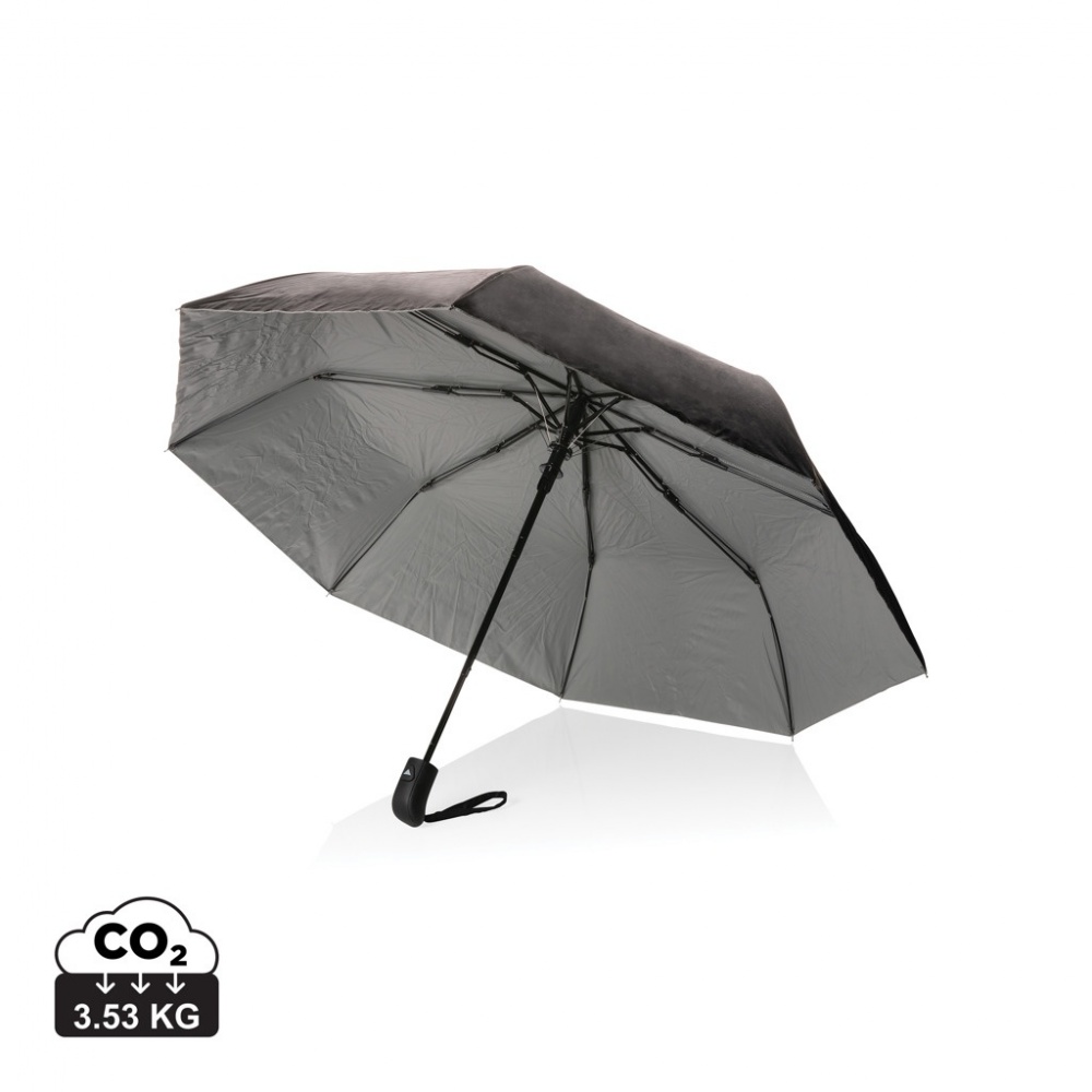 Logotrade promotional giveaway picture of: 21" Impact AWARE™ RPET 190T Pongee dual colour mini umbrella