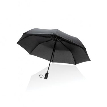 Logo trade corporate gifts image of: 21" Impact AWARE™ RPET 190T mini auto open umbrella