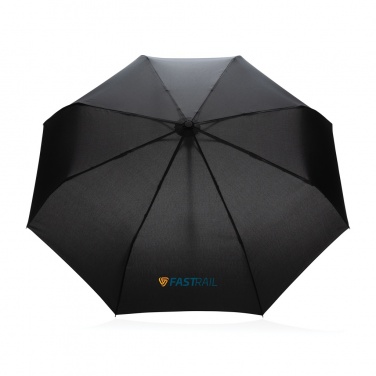 Logotrade advertising product picture of: 21" Impact AWARE™ RPET 190T bamboo auto open/close umbrella
