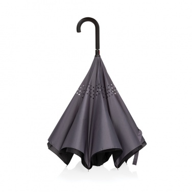 Logo trade promotional products image of: 23" Impact AWARE™ RPET 190T reversible umbrella