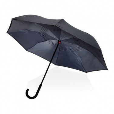 Logo trade corporate gifts picture of: 23" Impact AWARE™ RPET 190T reversible umbrella
