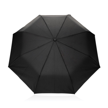 Logotrade promotional item picture of: Kaycey 21" AWARE™ RPET Acacia wood mini auto open umbrella