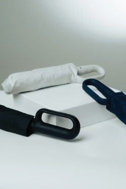 Logotrade corporate gift image of: Yara 21" AWARE™ RPET solid colour umbrella with carabiner