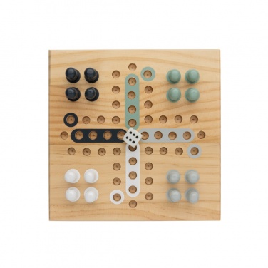 Logo trade corporate gifts image of: Claire wooden Ludo game