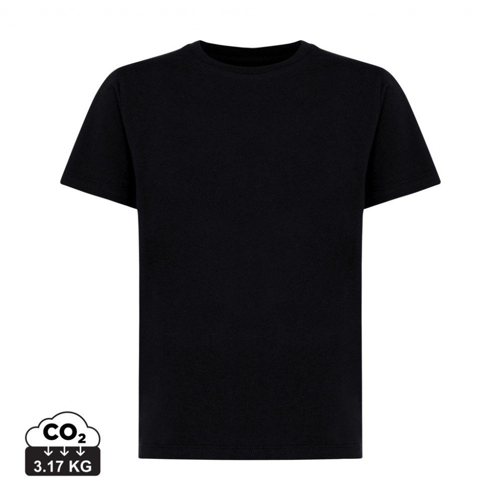 Logo trade corporate gifts image of: Iqoniq Koli kids lightweight recycled cotton t-shirt