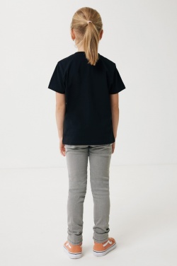 Logo trade corporate gifts image of: Iqoniq Koli kids lightweight recycled cotton t-shirt