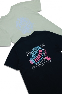 Logo trade corporate gift photo of: Iqoniq Bryce recycled cotton t-shirt