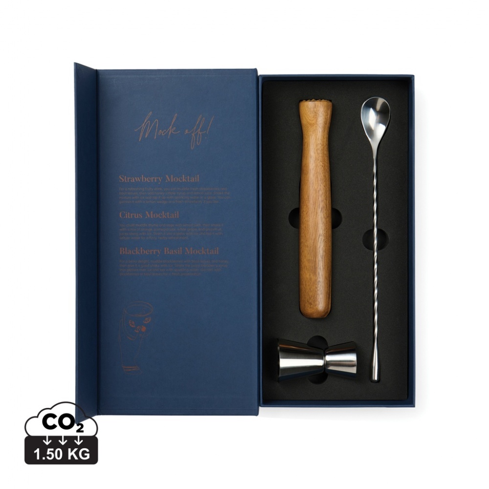 Logotrade corporate gifts photo of: VINGA Story of mocktail, set of cocktail accessories
