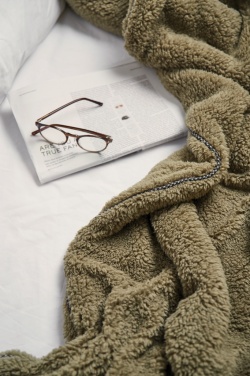 Logotrade business gifts photo of: VINGA Maine GRS recycled double pile blanket