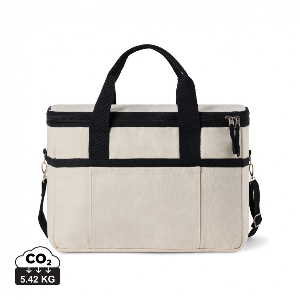 Logo trade business gift photo of: VINGA Volonne AWARE™ recycled canvas cooler basket