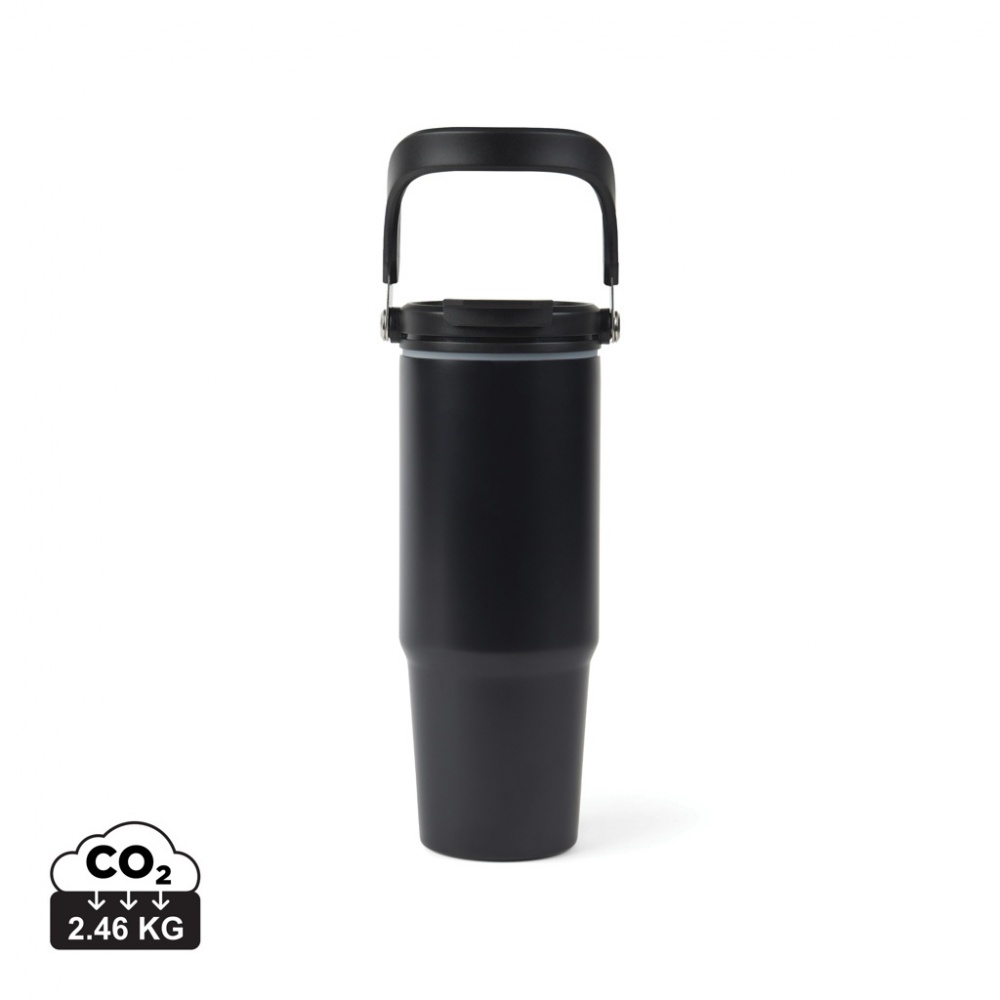 Logo trade corporate gift photo of: VINGA Eos trek RCS recycled SS 880 ML thermos bottle