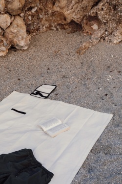 Logo trade promotional giveaways picture of: VINGA Volonne AWARE™ recycled canvas picnic blanket