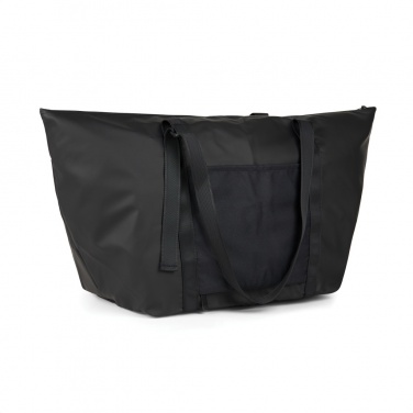 Logo trade promotional giveaways image of: VINGA Livorno GRS recycled polyester weekend bag