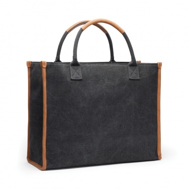 Logo trade business gifts image of: VINGA Bosler RCS recycled canvas office tote