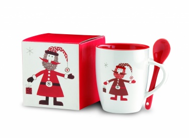 Logotrade corporate gift image of: Mug with spoon 250ml