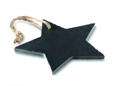 Logo trade promotional products picture of: Slate xmas hanger star