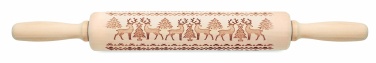 Logo trade advertising product photo of: Christmas pastry wooden rolling