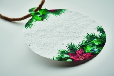 Logo trade promotional product photo of: Seed paper Xmas ornament