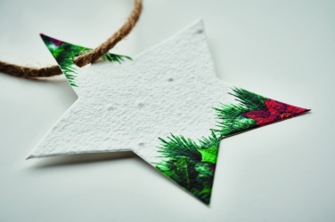 Logotrade promotional item image of: Seed paper Xmas ornament