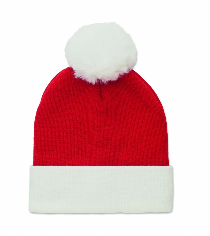 Logo trade promotional items image of: Christmas knitted beanie