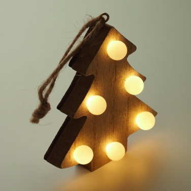 Logotrade promotional item picture of: Wooden weed tree with lights