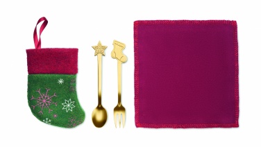 Logo trade promotional products picture of: Christmas dessert cutlery set