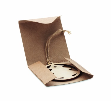 Logo trade promotional items picture of: Wooden tree shape hanger