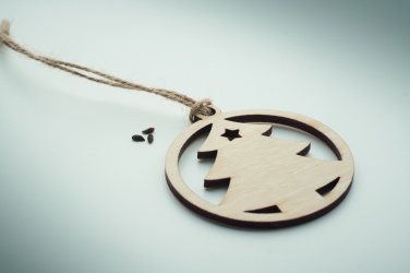 Logo trade promotional merchandise picture of: Wooden tree shape hanger